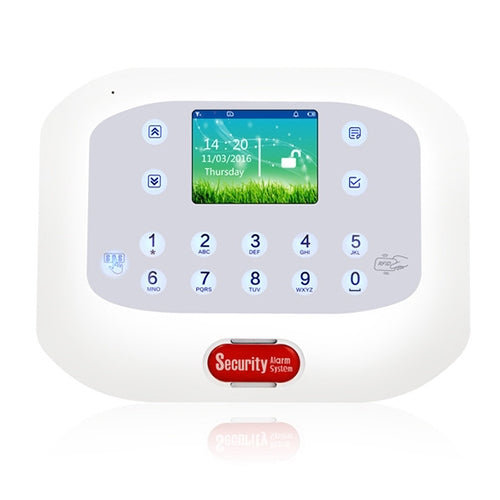 DY-GSM50A 8 en 1 Kit 315MHz / 433MHz Sistema de alarma antirrobo inteligente inalámbrico GSM/PSTN, pantalla LCD con panel táctil, DY-GSM50A