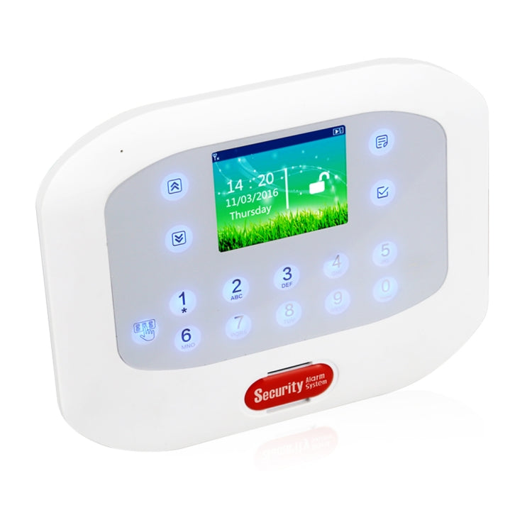 DY-GSM50A 8 en 1 Kit 315MHz / 433MHz Sistema de alarma antirrobo inteligente inalámbrico GSM/PSTN, pantalla LCD con panel táctil, DY-GSM50A
