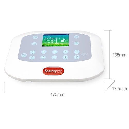 DY-GSM50A 8 en 1 Kit 315MHz / 433MHz Sistema de alarma antirrobo inteligente inalámbrico GSM/PSTN, pantalla LCD con panel táctil, DY-GSM50A