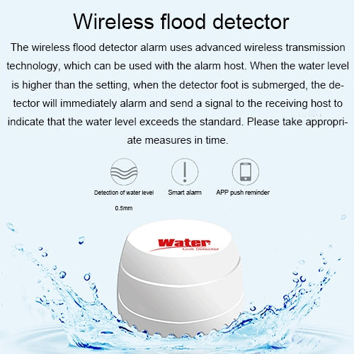 Detector de fugas de agua DY-SQ100B con dos sensores, DY-SQ100B