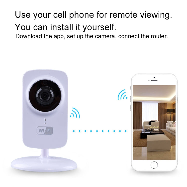 JD-C8310-S1 Cámara IP Wifi inalámbrica inteligente con Audio bidireccional de 1.0MP, compatible con detección de movimiento y visión nocturna por infrarrojos, JD-C8310-S1