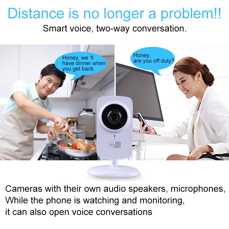 JD-C8310-S1 Cámara IP Wifi inalámbrica inteligente con Audio bidireccional de 1.0MP, compatible con detección de movimiento y visión nocturna por infrarrojos, JD-C8310-S1