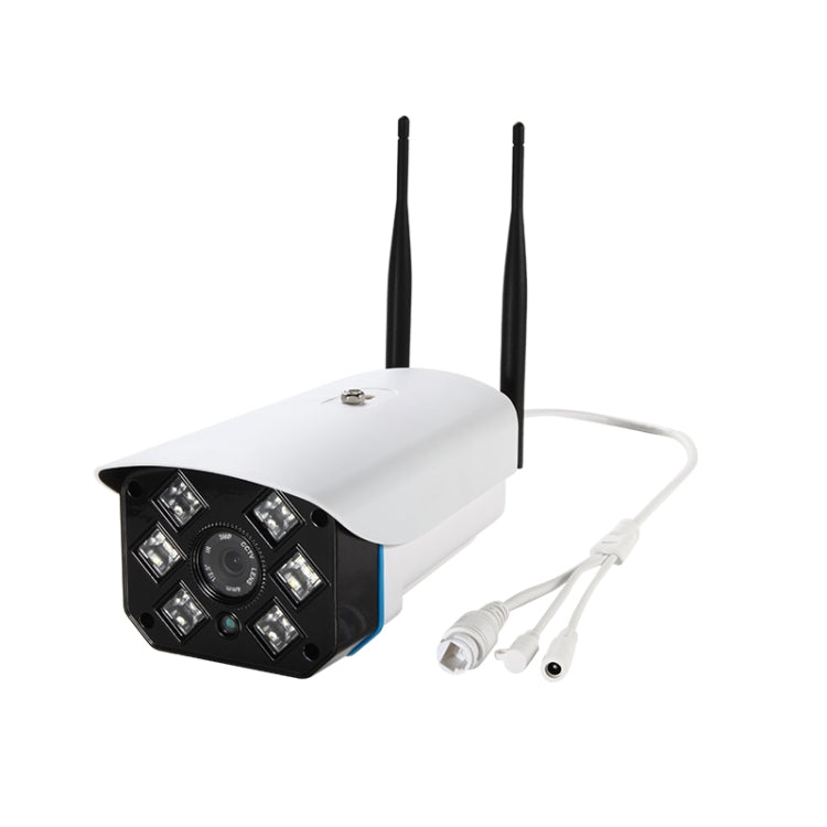 J-06 Cámara IR IP Wifi inalámbrica de 1.0MP para interiores y exteriores, compatible con visión nocturna por infrarrojos / detección de movimiento / tarjeta TF (64 GB máx.), Distancia IR: 50 m, J-06