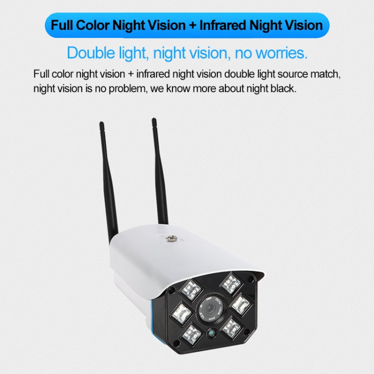 J-06 Cámara IR IP Wifi inalámbrica de 1.0MP para interiores y exteriores, compatible con visión nocturna por infrarrojos / detección de movimiento / tarjeta TF (64 GB máx.), Distancia IR: 50 m, J-06