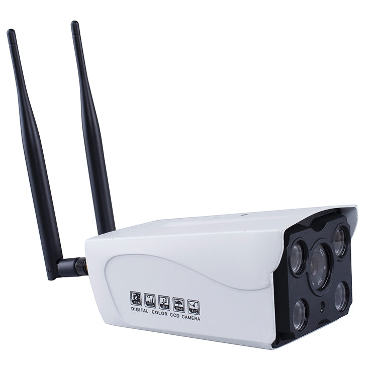 J-02100 Cámara IP Wifi inalámbrica inteligente con antena dual de 1.0MP, compatible con visión nocturna por infrarrojos y tarjeta TF (64 GB máx.), J-02100