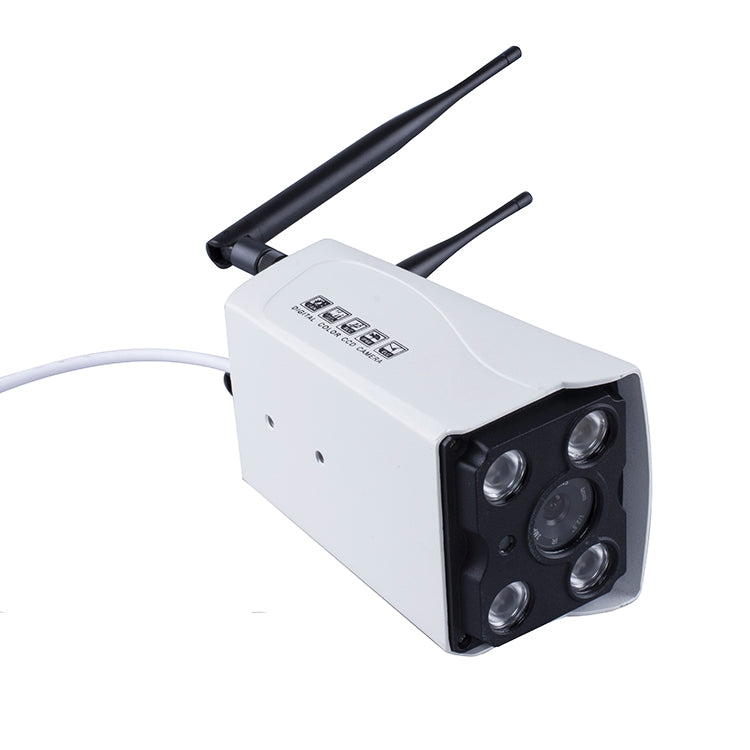 J-02100 Cámara IP Wifi inalámbrica inteligente con antena dual de 1.0MP, compatible con visión nocturna por infrarrojos y tarjeta TF (64 GB máx.), J-02100