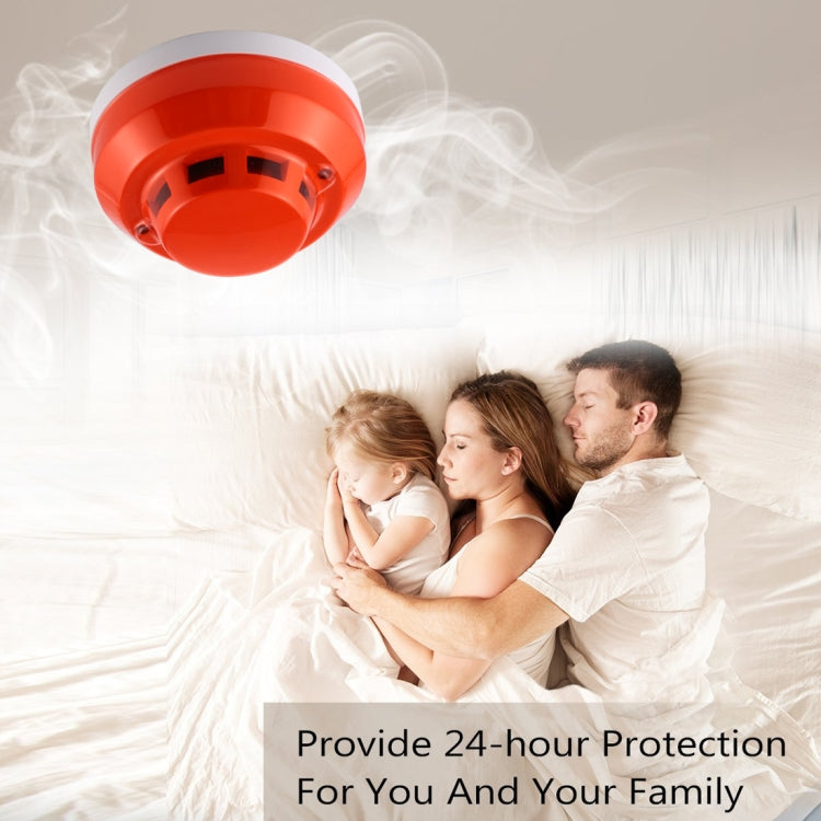 Detector de humo fotoeléctrico con indicador LED rojo