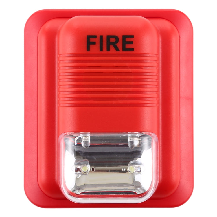 Sensor de sistema de seguridad de alerta de bocina estroboscópica de advertencia de alarma de incendio con luz y sonido