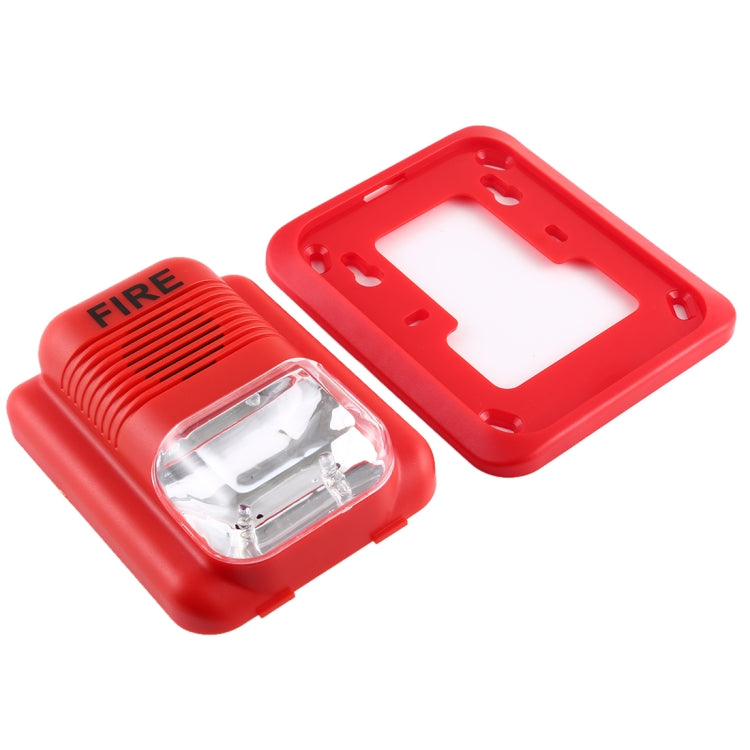 Sensor de sistema de seguridad de alerta de bocina estroboscópica de advertencia de alarma de incendio con luz y sonido