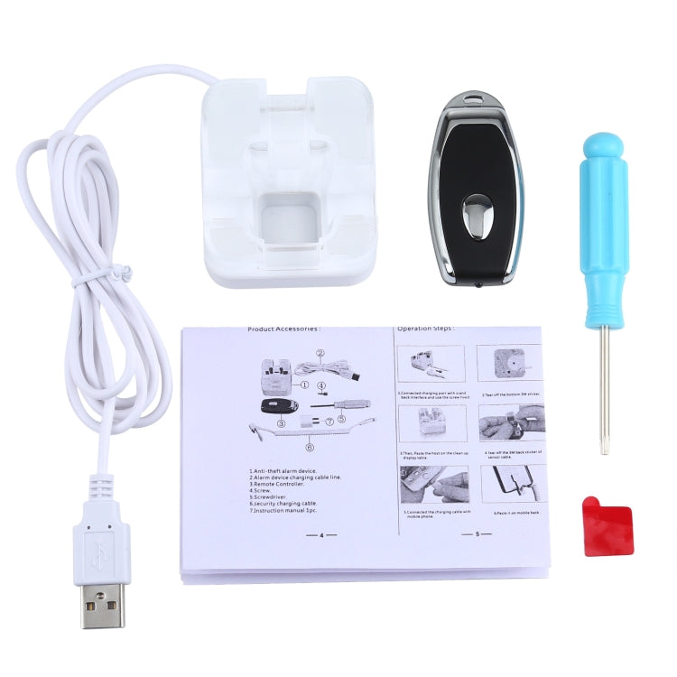 Soporte de pantalla antirrobo S10 / Soporte de pantalla antirrobo con control remoto para teléfonos móviles con puerto micro-USB