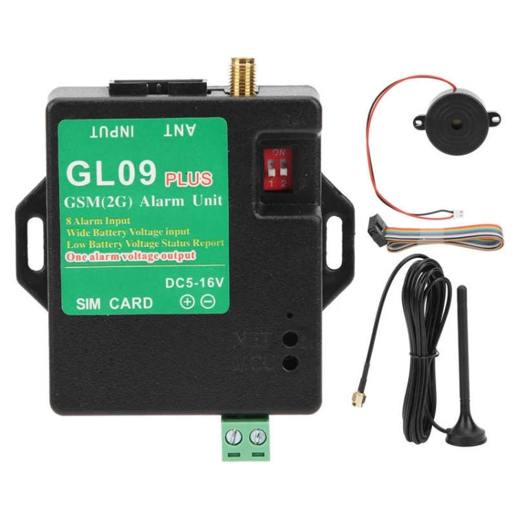 GL09 PLUS Módulo de alarma GSM de monitoreo de 8 canales de bajo consumo de energía en espera, GL09 PLUS