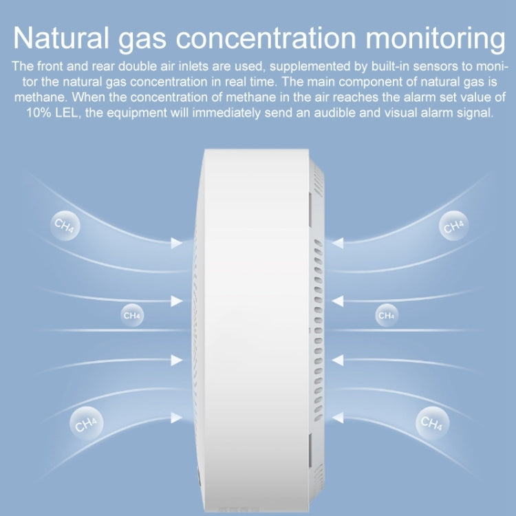Detector de sensor de alarma de gas para hogar inteligente Xiaomi original, enchufe de EE. UU.
