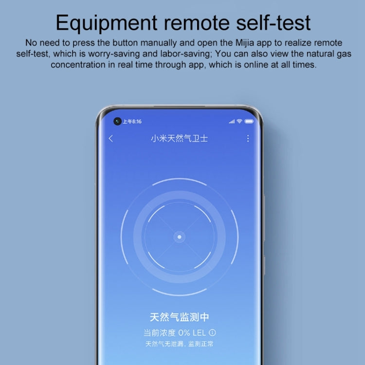 Detector de sensor de alarma de gas para hogar inteligente Xiaomi original, enchufe de EE. UU.