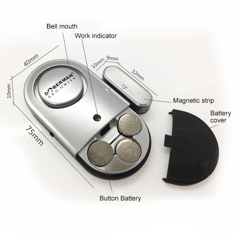 DOBERMAN SE-0701 Oval hogar antirrobo puerta y ventana Sensor de resorte magnético alarma Simple súper fuerte, SE-0701