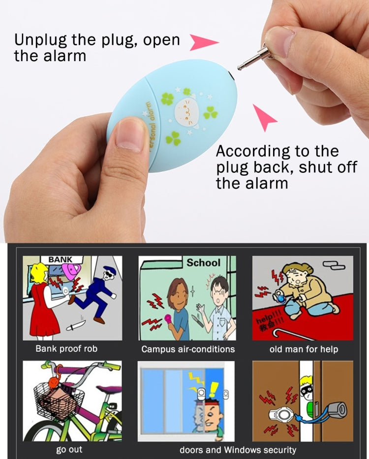 Mini alarma personal ruidosa de fútbol segura con antiviolación para niñas y niños, alarma de 120 dB, 120Db, 120Db Blue