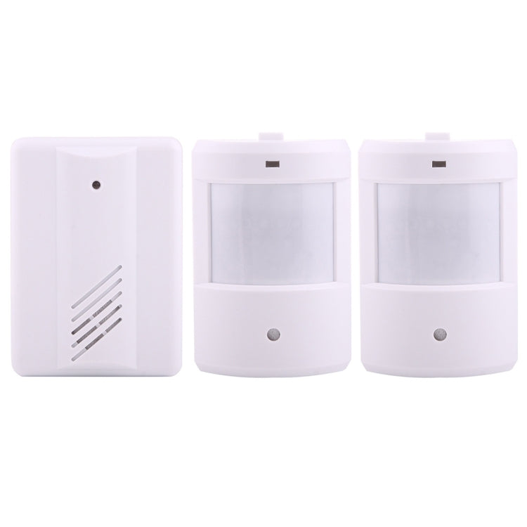 YF-0156 1 a 2 Kit de sistema de detección remota de reloj electroguard inalámbrico de buena seguridad para oficina en casa, 1 receptor + 2 detectores, YF-0156