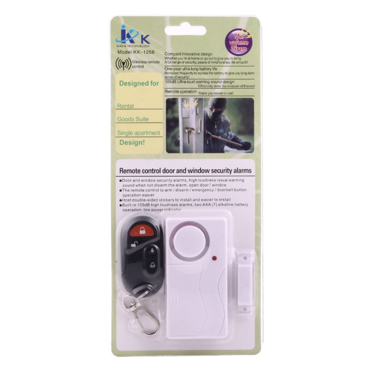 Seguridad para el hogar Control remoto inalámbrico puerta ventana sirena Sensor magnético alarma advertencia, 1 control remoto + 1 sensores magnéticos, FYD-1256