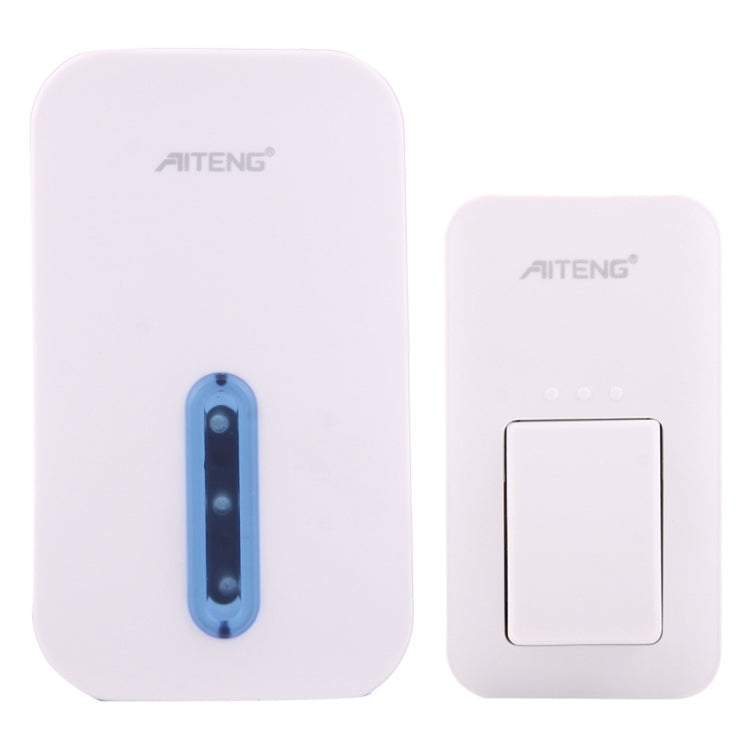 Timbre inalámbrico AITENG V017G Life, resistente al agua, sin batería, 1 receptor + 1 transmisor, distancia del receptor: 130 m, enchufe de EE. UU., V017G