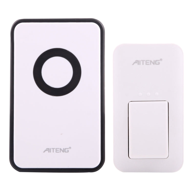 Timbre inalámbrico AITENG V018G Life, resistente al agua, sin batería, 1 receptor + 1 transmisor, distancia del receptor: 130 m, enchufe de EE. UU., V018G