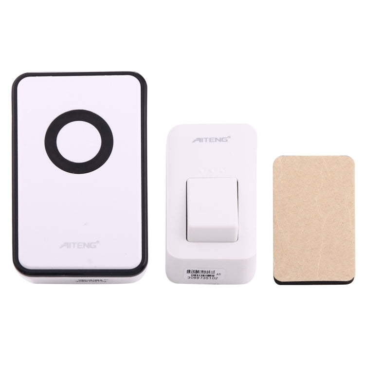 Timbre inalámbrico AITENG V018G Life, resistente al agua, sin batería, 1 receptor + 1 transmisor, distancia del receptor: 130 m, enchufe de EE. UU., V018G