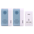 VOYE V004B2 Timbre inalámbrico para el hogar con música inteligente y receptor dual, distancia del control remoto: 120 m (aire libre), V004B2