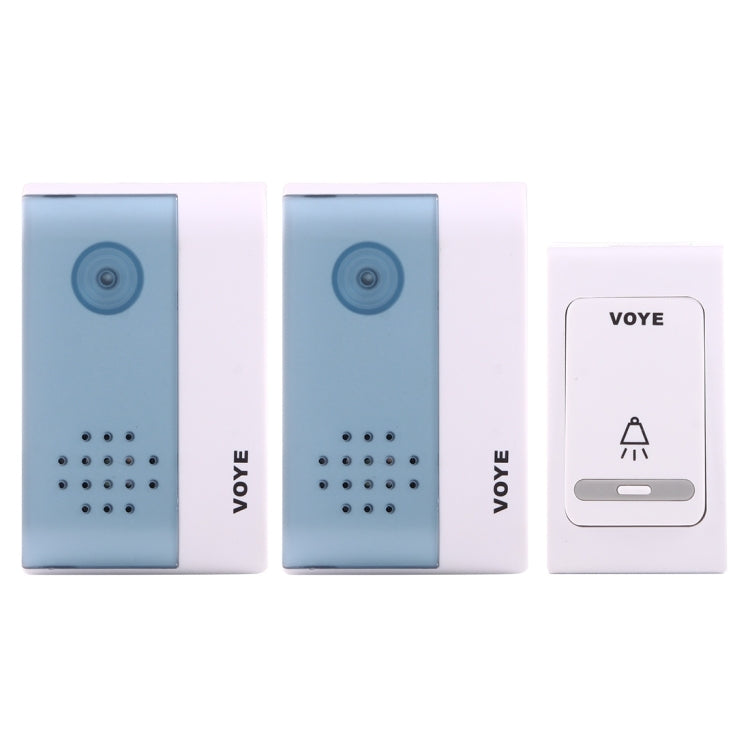 VOYE V004B2 Timbre inalámbrico para el hogar con música inteligente y receptor dual, distancia del control remoto: 120 m (aire libre), V004B2
