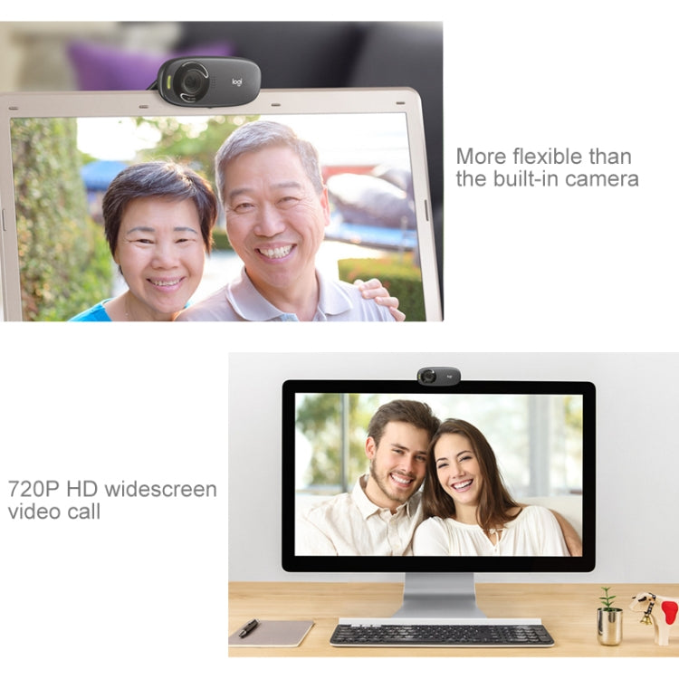 Logitech HD Webcam C310 Videollamada HD 720p fácil y clara