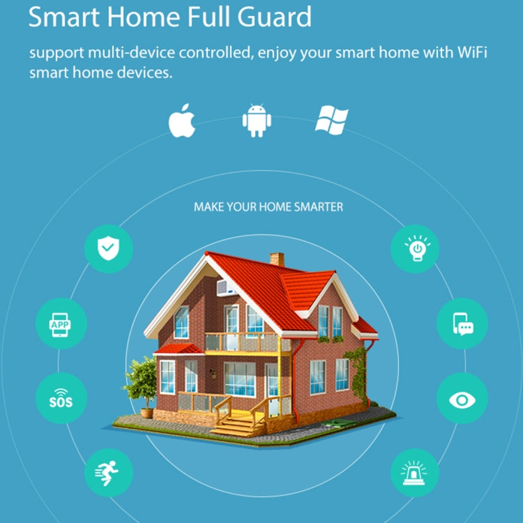 Sensor de alarma de sirena USB WiFi NEO NAS-AB02W para seguridad de alarmas del hogar, AB02W