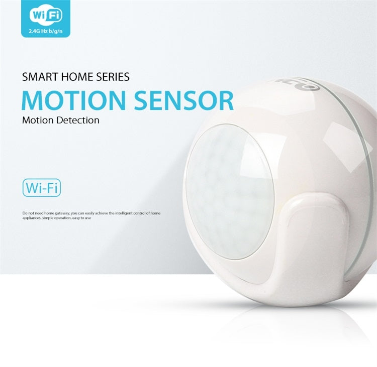 NEO NAS-PD01W Sensor de movimiento inalámbrico WiFi PIR, compatible con sistemas Android/IOS y LED rojo ultrabrillante