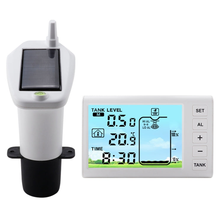 Medidor de nivel de líquido ultrasónico con carga solar TS-FT003, TS-FT003