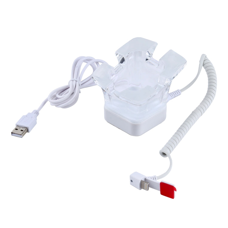 Soporte de alarma antirrobo S15 Sistema de seguridad Alarma antirrobo táctil / Soporte de pantalla de alarma antirrobo para iPhone, iPod y iPad con puerto de 8 pines, S15 8 Pin