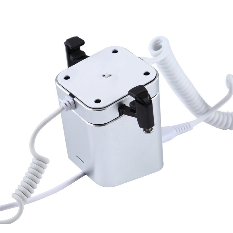 Carcasa de aluminio Soporte de alarma antirrobo de columna cuadrada Sistema de seguridad Alarma antirrobo / Soporte de pantalla de alarma antirrobo para Samsung / Huawei / Xiaomi / OPPO / vivo / LG con puerto micro-USB, Square-column Micro-USB