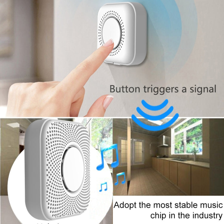Timbre inalámbrico inteligente PJ-16 con volumen ajustable de 8 niveles y 36 tonos de llamada