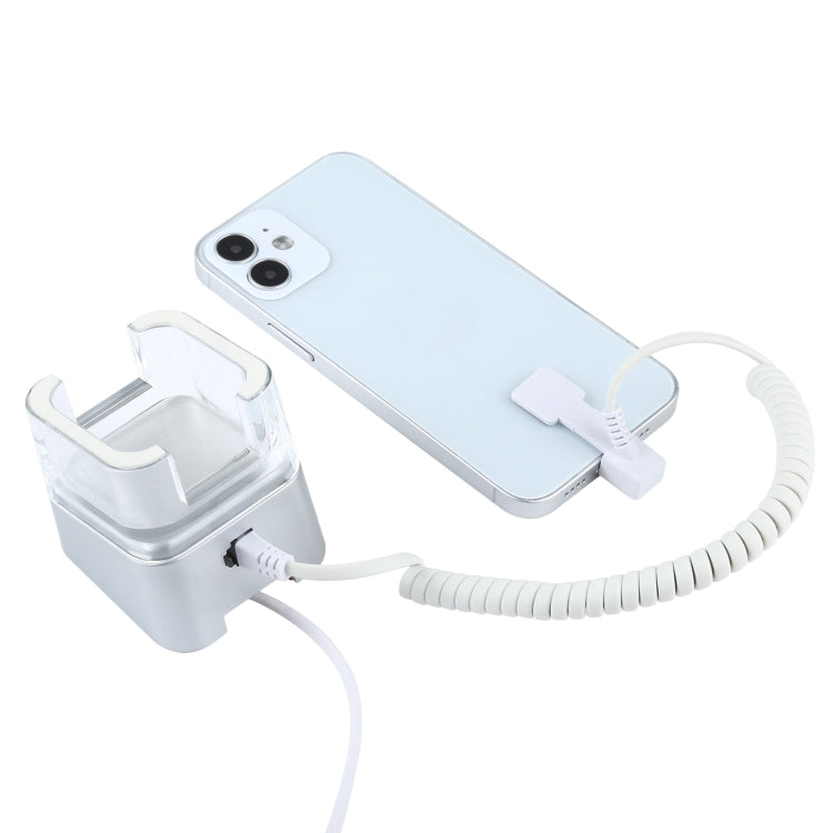 Soporte de exhibición de alarma antirrobo para teléfono móvil con control remoto para iPhone y iPod con puerto de 8 pines, 8 Pin Cable