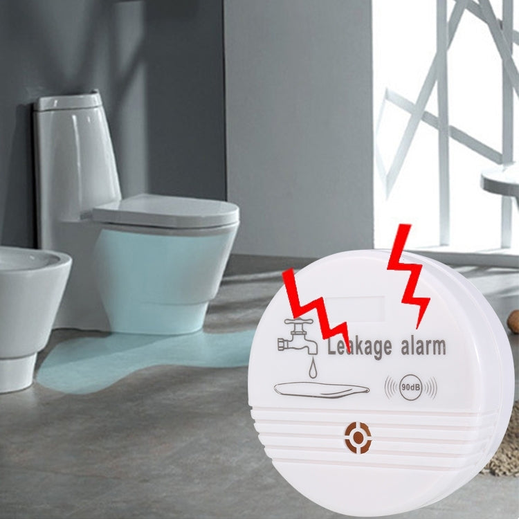 Sensor detector de fugas de agua de 360 grados, alarma de fuga de agua de volumen de 85dB para cocina, inodoro y piso del hogar, HH-LS518