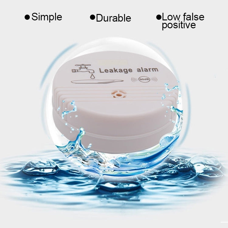Sensor detector de fugas de agua de 360 grados, alarma de fuga de agua de volumen de 85dB para cocina, inodoro y piso del hogar, HH-LS518