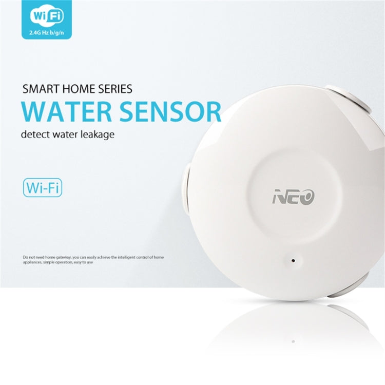 Sensor de agua y detector de inundaciones WiFi NEO NAS-WS02W, compatible con sistemas Android/IOS, WS02W WiFi Flood Detector
