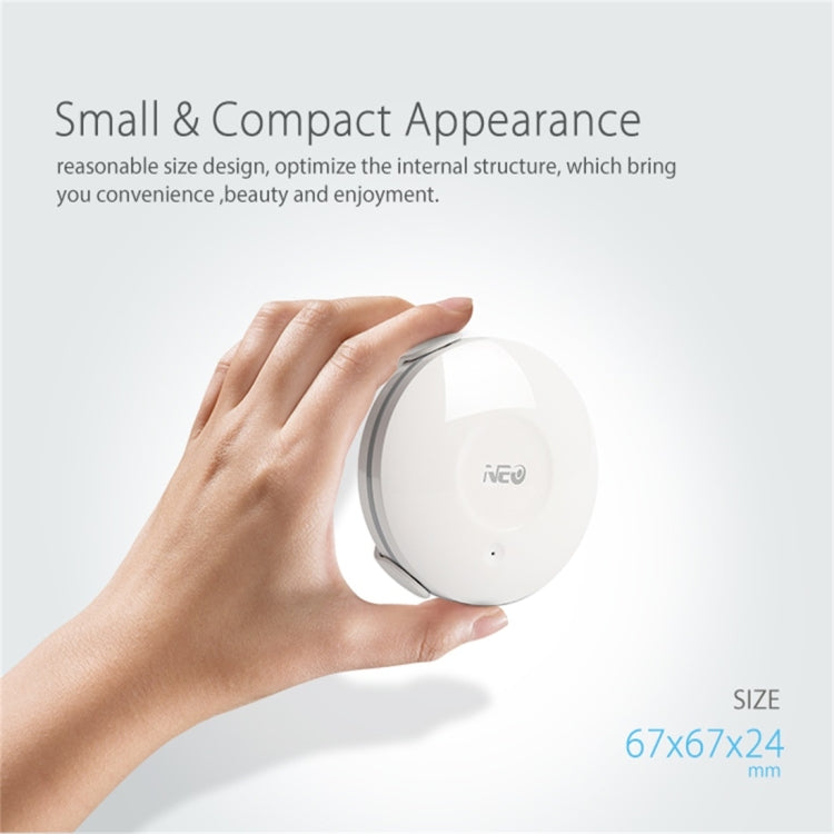 Sensor de agua y detector de inundaciones WiFi NEO NAS-WS02W, compatible con sistemas Android/IOS, WS02W WiFi Flood Detector