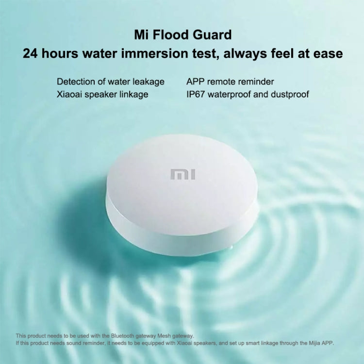El protector de inundación Bluetooth inalámbrico original Xiaomi detecta de forma inteligente fugas de agua La aplicación de conexión del altavoz Xiaoai para recordar de forma remota el hogar inteligente, debe usarse con CA1001