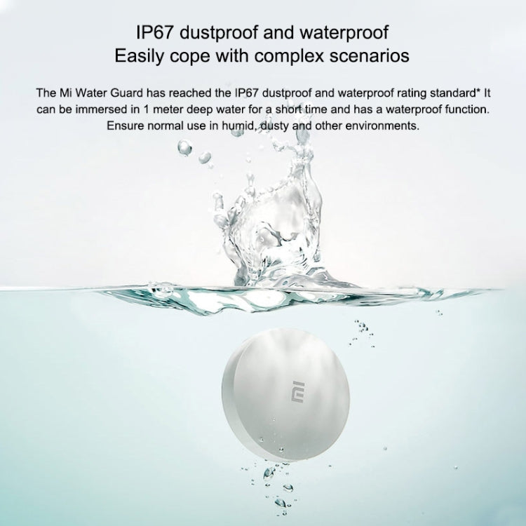 El protector de inundación Bluetooth inalámbrico original Xiaomi detecta de forma inteligente fugas de agua La aplicación de conexión del altavoz Xiaoai para recordar de forma remota el hogar inteligente, debe usarse con CA1001