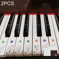 2 uds 88 / 61 / 54 / 49 teclas Piano órgano electrónico teclado rollo de mano Piano notación escala Musical pegatina transparente, 2 PCS Musical Scale Transparent Sticker