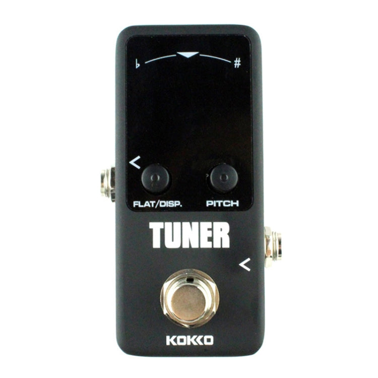 KOKKO FTN2 Mini sintonizador de pedal de efectos monobloque para guitarra, pantalla de visualización de modo dual de alta sensibilidad, FTN2