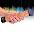Herramienta de práctica de guitarra de bolsillo portátil de 6 trastes, herramienta de práctica de digitación de acordes para principiantes, 6 Fret Fingering Practice Tool