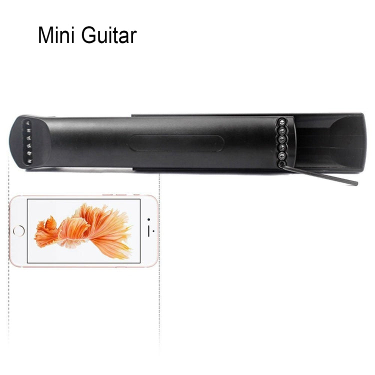 Herramienta de práctica de guitarra de bolsillo portátil de 6 trastes, herramienta de práctica de digitación de acordes para principiantes, 6 Fret Fingering Practice Tool