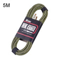 Cable de conexión de bajo y guitarra de madera Cable de audio con reducción de ruido, longitud del cable: 5 m, entrega de colores aleatorios