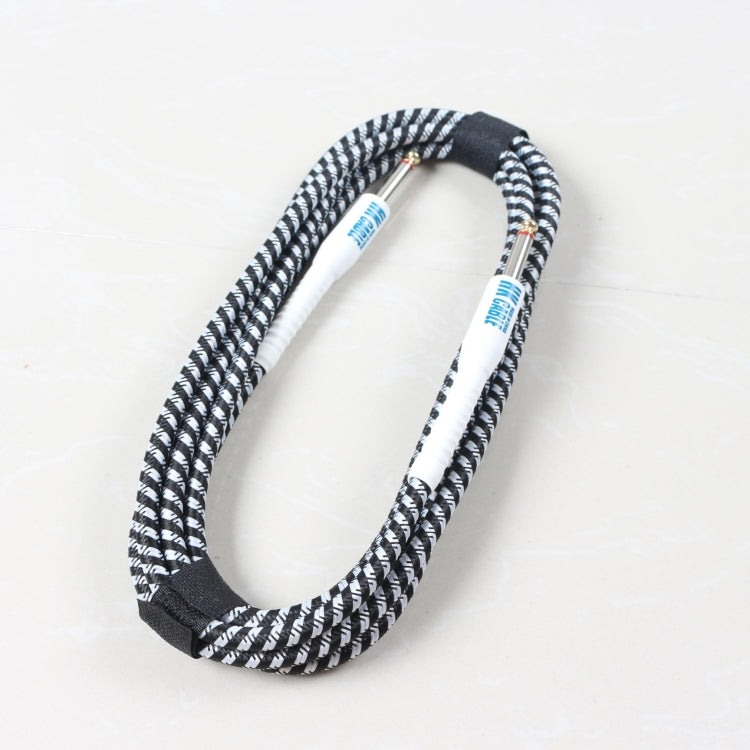 Cable de conexión de bajo y guitarra de madera Cable de audio con reducción de ruido, longitud del cable: 10 m, entrega de color aleatorio