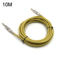 Cable de conexión de bajo y guitarra de madera Cable de audio trenzado con reducción de ruido, Longitud del cable: 10 m