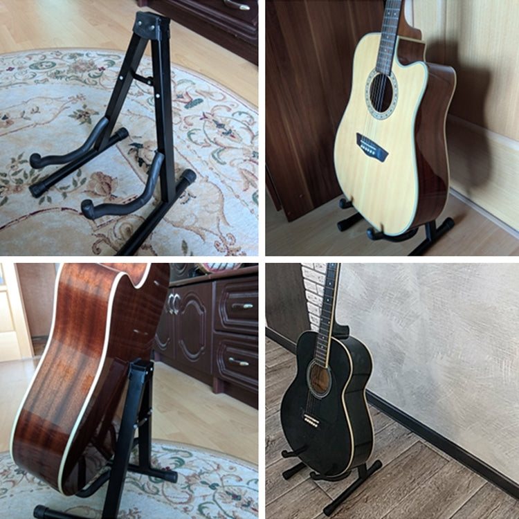 Soporte de guitarra vertical plegable universal de metal, Metal Guitar Stand