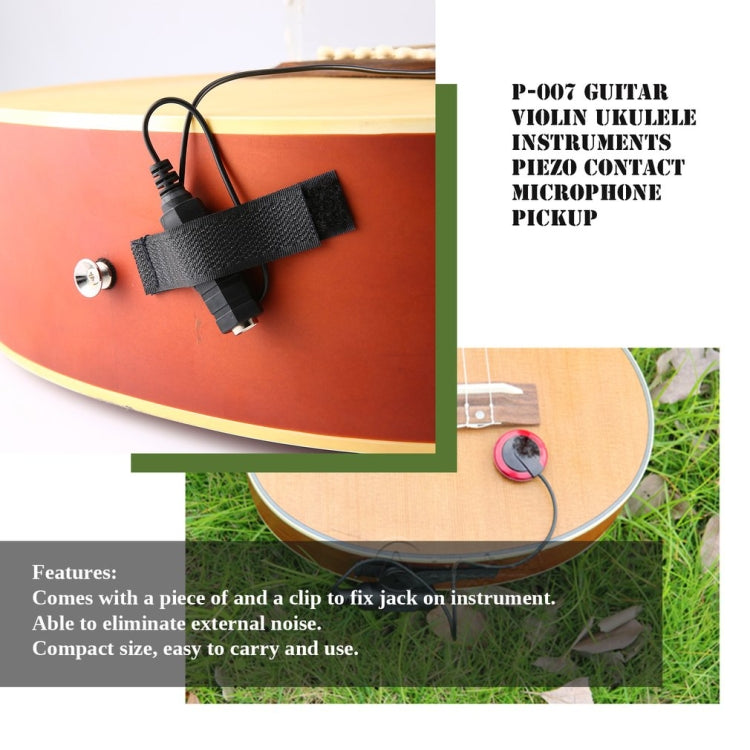 Pastilla de sonido multifuncional pastable para guitarra de madera, Pasteable Multifunctional Sound Pickup