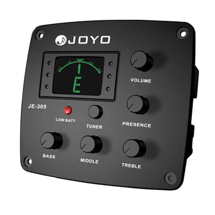 JOYO JE-305 pastilla de guitarra EQ de 4 bandas preamplificador sintonizador pastilla ecualizador con función de sintonización, JE-305